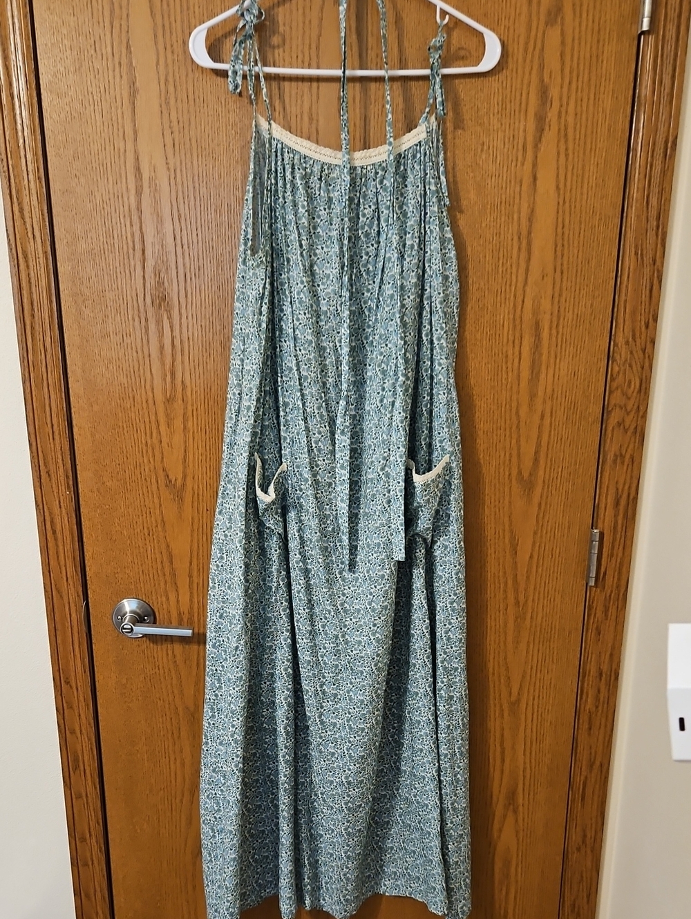 Christy Dawn The Lou Dress | Mint Blooming Meadow Silk-Cotton